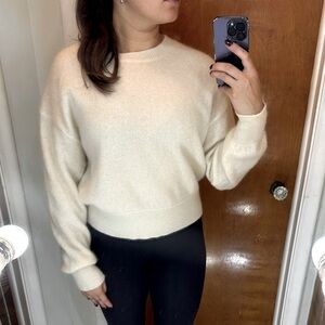 Babaton Sweater from Aritzia. Cream/off-white. Cashmere and wool. Worn once.
